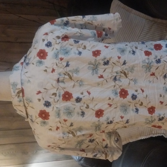 Porter & Ash 100% Linen Short Sleeve Leisure Shirt Men’s S Cream/Blue Designer - Picture 5 of 10